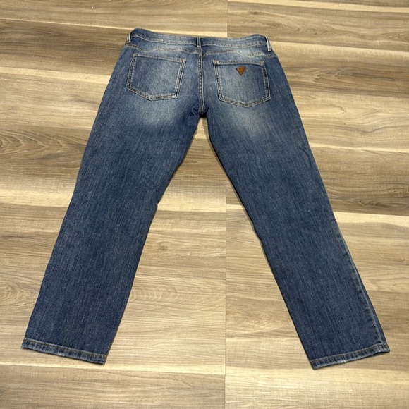 Guess Blue Tom boy Jeans with Vintage Distressing size 28 - Picture 7 of 9